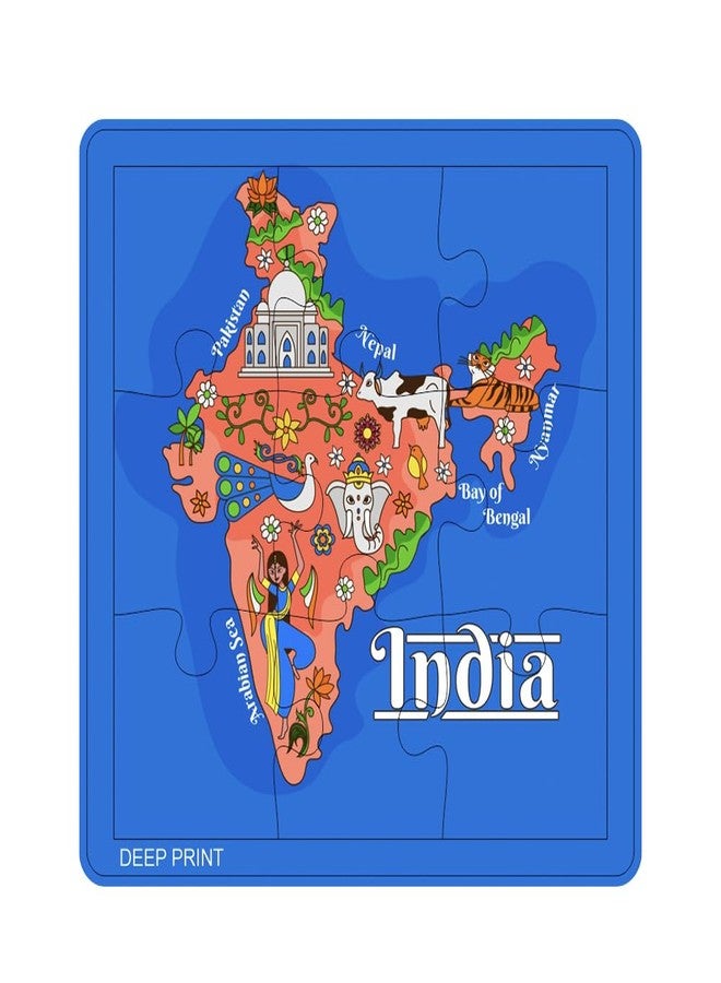 Deep Print Jigsaw Puzzle for Children (Wooden Puzzle) - 9 Pieces (Pack of 4) - Image 5